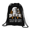 Beer A Way Of Life Drawstring Bags