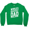 world's okayest dad funny Crewneck Sweatshirt