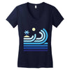 beach Women's V-Neck T-Shirt