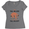 Why Fall In Love If You Can Fall Aslepp Women's Triblend Scoop T-shirt
