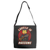lucille is awesome Adjustable Strap Totes