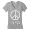 peace sign Women's V-Neck T-Shirt