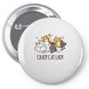 crazy cat lady Pin-back button