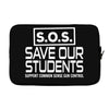S.O.S. Save Our Students Laptop sleeve