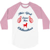 this girl love her chihuahua 3/4 Sleeve Shirt