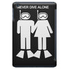 never dive alone scuba diving iPad Mini