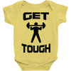 get tough weight lifter lifting gym Baby Onesie