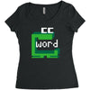 word muncher Women's Triblend Scoop T-shirt