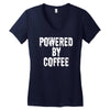 powered by coffee Women's V-Neck T-Shirt