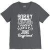This Girl Is Taken By A Super Sexy June Boyfriend V-Neck Tee