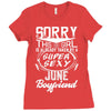 This Girl Is Taken By A Super Sexy June Boyfriend Ladies Fitted T-Shirt