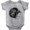 hi girl... ride with me! Baby Onesie