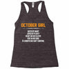 October Girl Hated By Many Racerback Tank