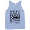 Born In October Tank Top