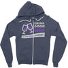 good wine good friends Zipper Hoodie