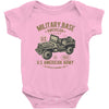 american army jeep Baby Onesie