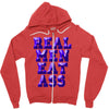 real men eat ass Zipper Hoodie