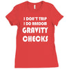 gravity check Ladies Fitted T-Shirt