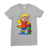 bart simpson Ladies Fitted T-Shirt