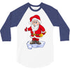 father christmas ringing xmas bells santa 3/4 Sleeve Shirt