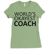 worlds okayest coach Ladies Fitted T-Shirt