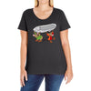 Jaq And Gus Cinderella Ladies Curvy T-Shirt