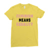 Feminism Means Equality Ladies Fitted T-Shirt