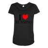 i love running Maternity Scoop Neck T-shirt