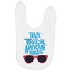 time to go tropical awesome paradise Baby Bibs