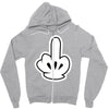 ski glove Zipper Hoodie