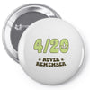 never remember Pin-back button