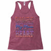 my mom is in heaven forever Racerback Tank