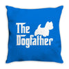 the dogfather west highland white Throw Pillow