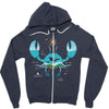 Crab Zipper Hoodie