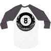 8ball skull 3/4 Sleeve Shirt