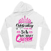 Celebrating With the 5th Birthday Queen Zipper Hoodie