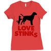 love stinks Ladies Fitted T-Shirt