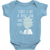 not for smart people Baby Bodysuit