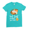 but first pumpkin spice latte, Ladies Fitted T-Shirt