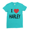 i love harley Ladies Fitted T-Shirt
