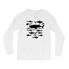 shark chart light blue t shirt Long Sleeve Shirts
