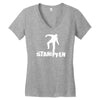 schranz dj , hacke, musik Women's V-Neck T-Shirt