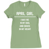April Girl Ladies Fitted T-Shirt