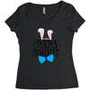 papa bunny Women's Triblend Scoop T-shirt