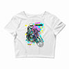 pop biker Crop Top