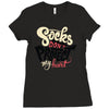 socks don't protect my heart Ladies Fitted T-Shirt