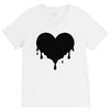 dripping heart melting heart V-Neck Tee