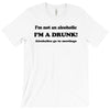 im not an alcoholic im a drunk t shirt x large funny beer pong keg par T-Shirt