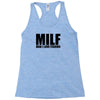 milf man i love fishing t shirt funny outdoors clever humor tee fisher Racerback Tank
