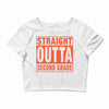 straight outta second grade Crop Top